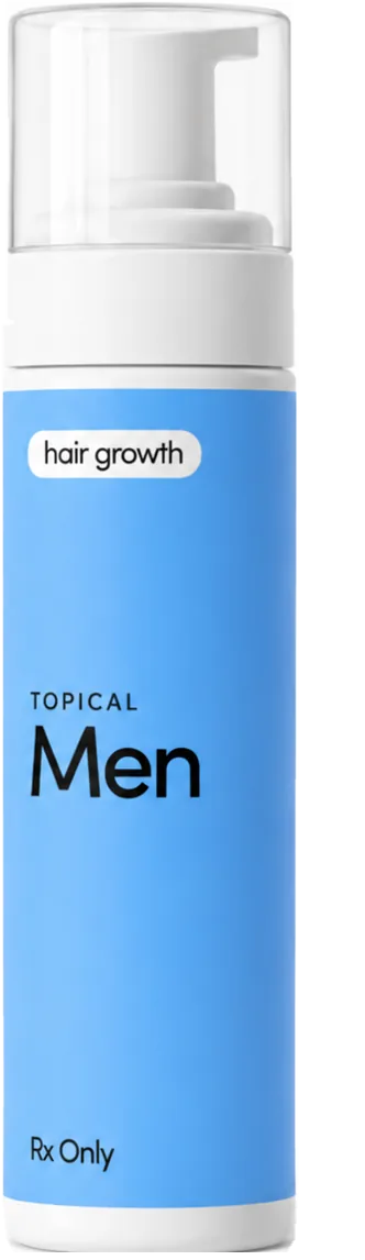 Men's advanced hair growth spray bottle